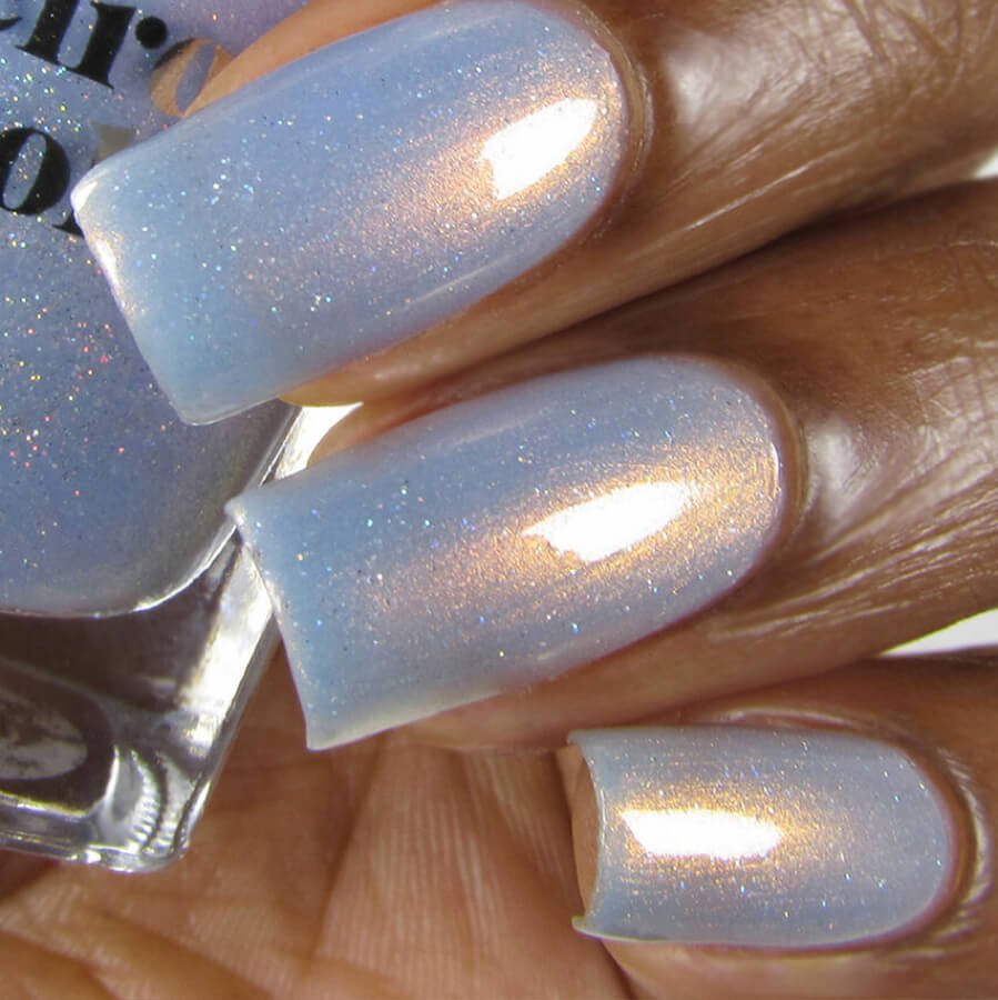 Sparkle Light Blue Polish - Image 4