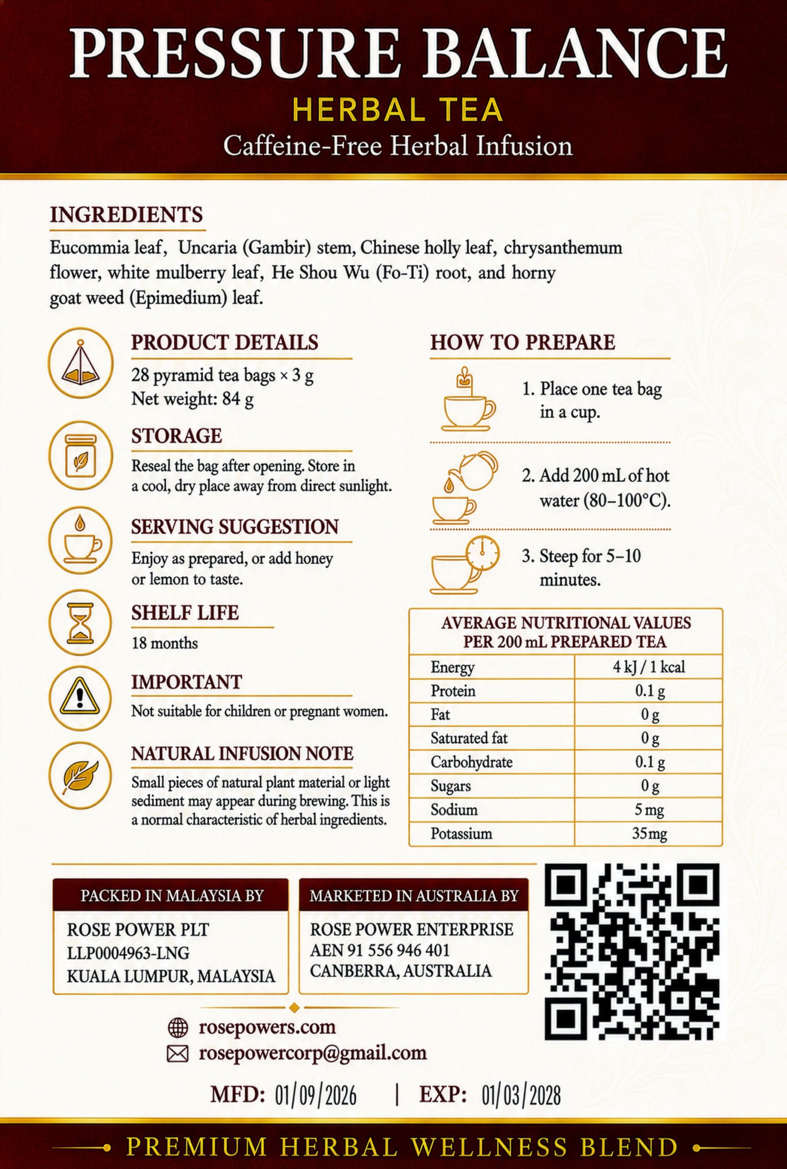Pressure Balance Herbal Tea - Image 2